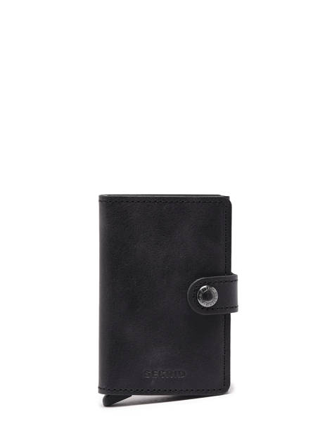 Vintage Leather Card Holder Secrid Black vintage MV