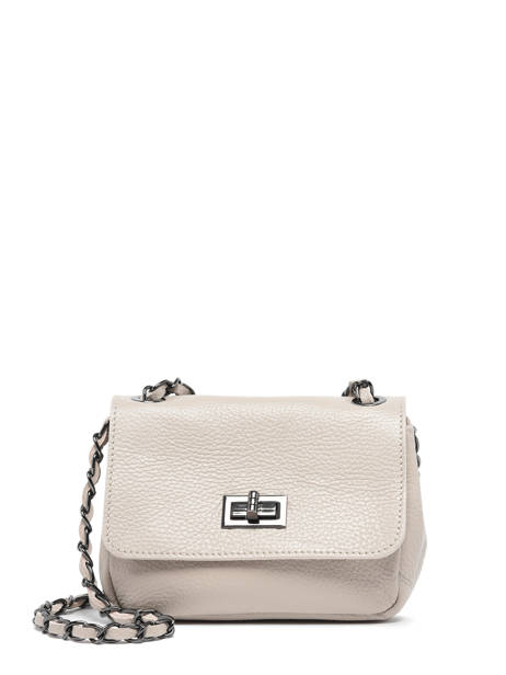 Leather Caviar Crossbody Bag Milano Beige caviar CA21122