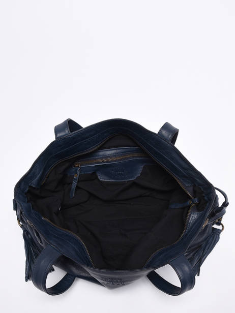 Shoulder Bag Cow A4 Leather Basilic pepper Blue cow 155N other view 3