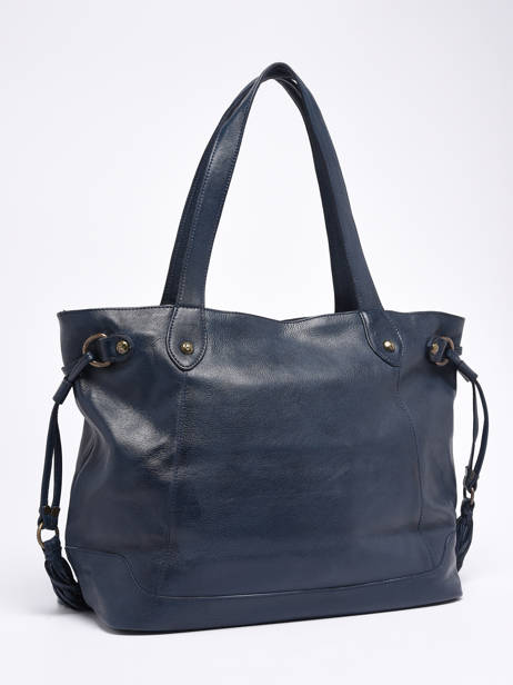 Shoulder Bag Cow A4 Leather Basilic pepper Blue cow 155N other view 4