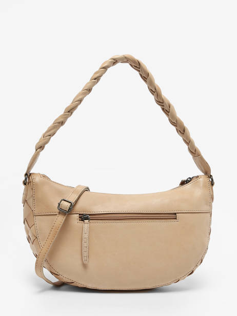 Shoulder Bag Obbo Leather Basilic pepper Beige obbo BOBB02 other view 4