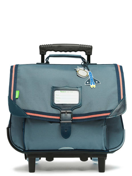 2-compartment  Wheeled Satchel Tann's Blue les fantaisies g 42188