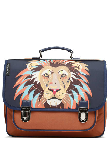 2-compartment Satchel Caramel et cie Brown fier GA