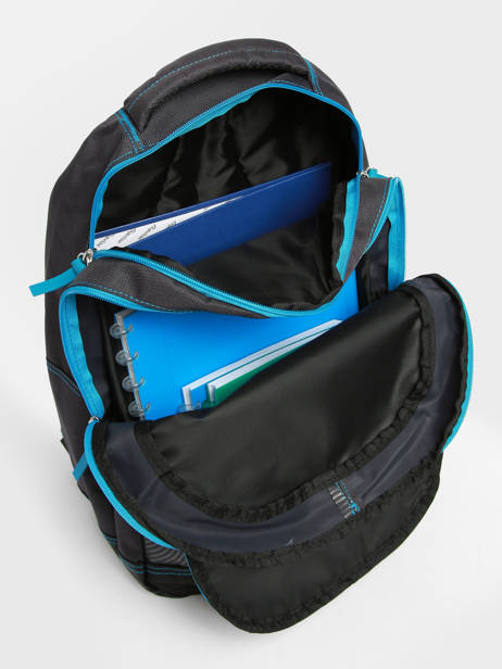 3-compartment Backpack Olympique de marseille Black om 23CO204B other view 3