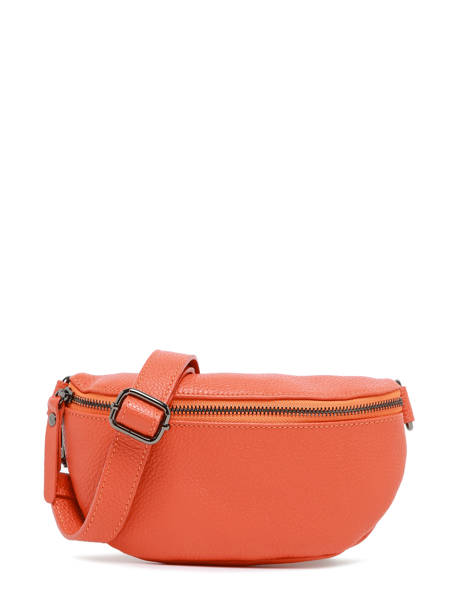 Sac Banane Caviar Cuir Milano Orange caviar CA19091B